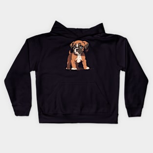 Puppy boxer Kids Hoodie